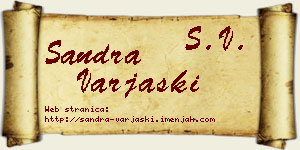 Sandra Varjaški vizit kartica